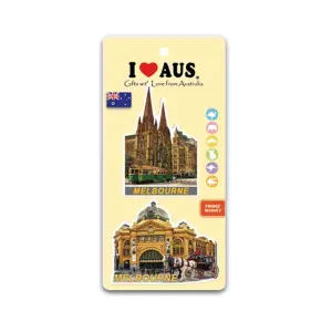 Magnet Foil 2 Pcs Melbourne Icons