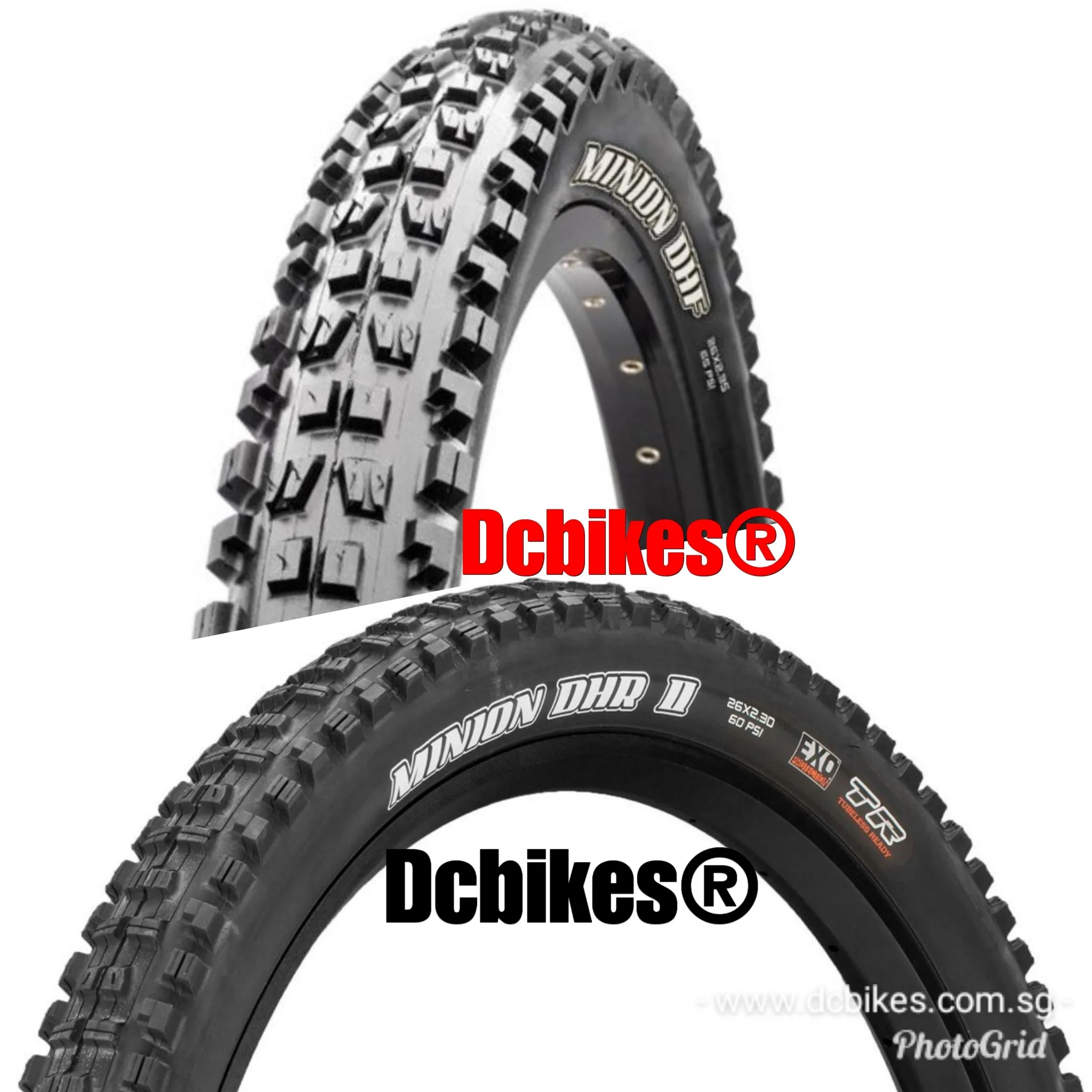 Maxxis 26'' X 2.3 Minion DHR II & DHF Combo Tubeless Ready MTB Tyres (2 Tires)