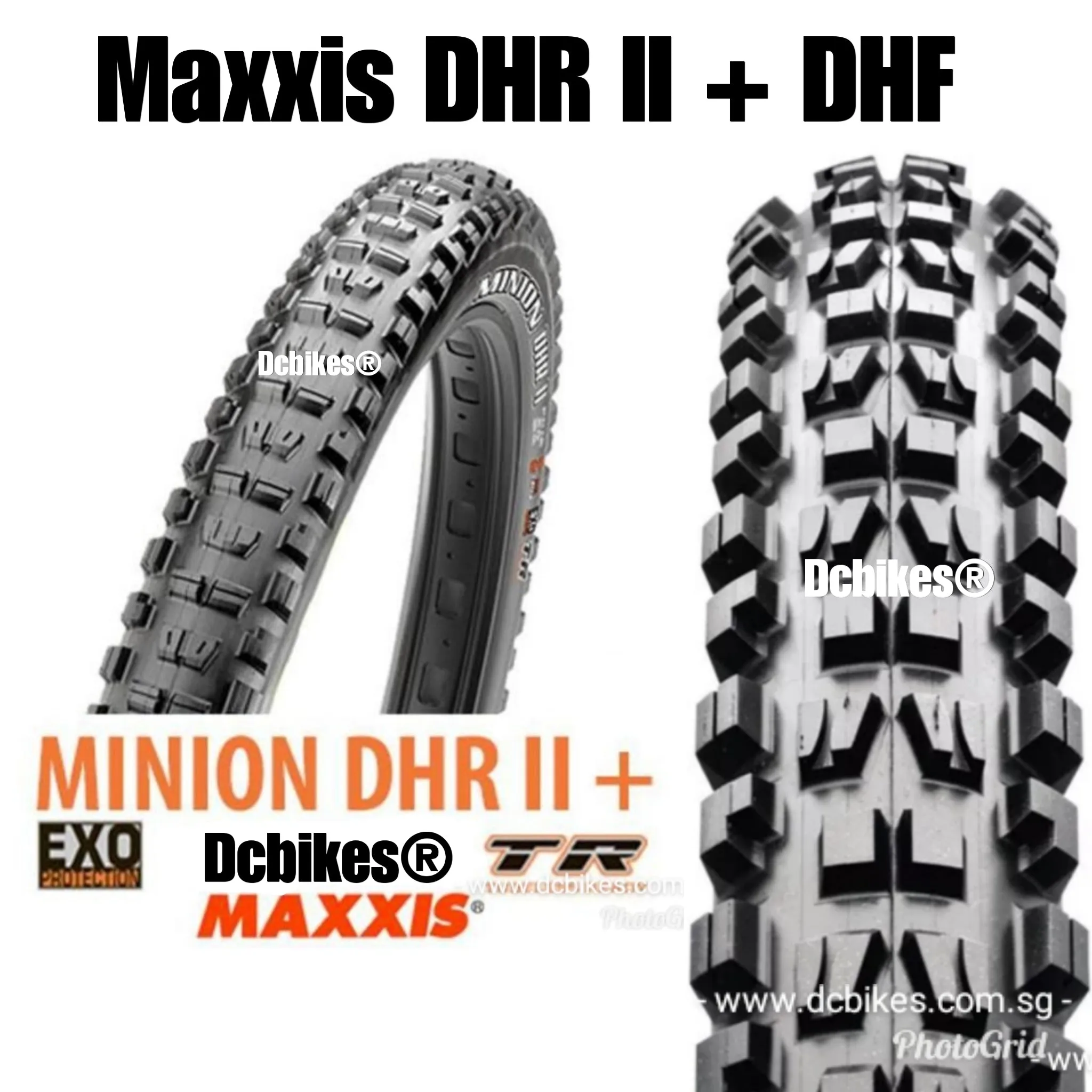 Maxxis 27.5 X 2.6 | 2.8 Minion DHF   DHR II EXO 3C 650B Boost Plus MTB Tubeless Ready Folding Tyres (1 Tire)