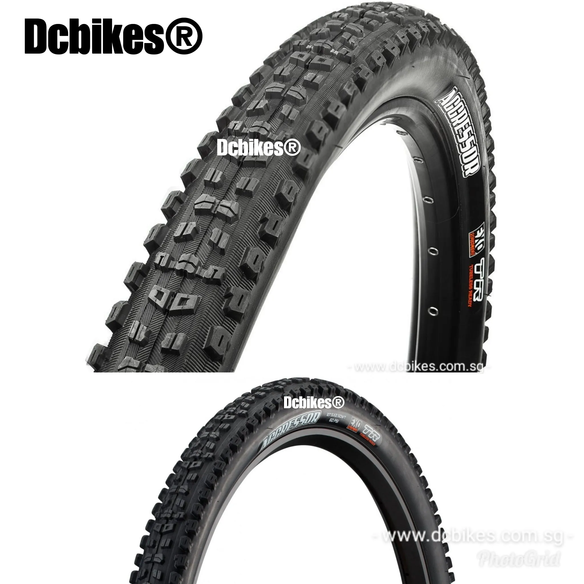 Maxxis 27.5/29 X 2.5 Aggressor EXO Wide Trail MTB Tubeless Ready 650B Folding Tyres (1 Tire)