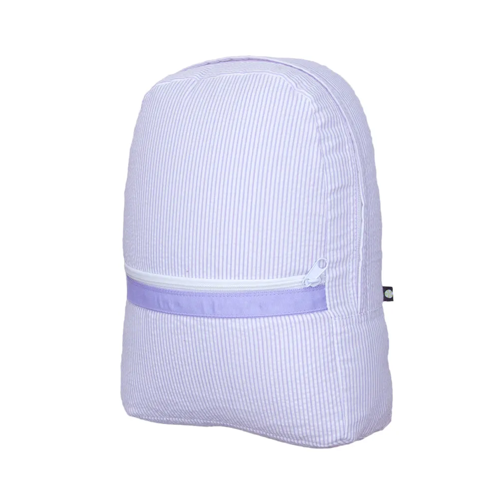 Medium Backpack Lilac Seersucker by Mint Sweet Little Things