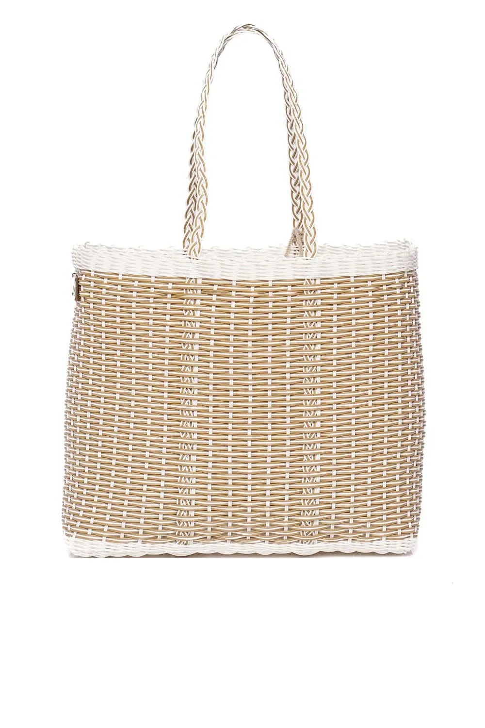 Medium Sand Net Citron Tote