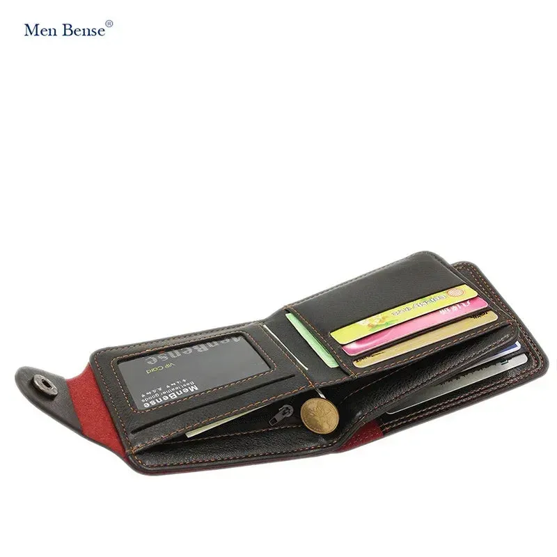 Men's Slim Bifold Faux Leather Wallet