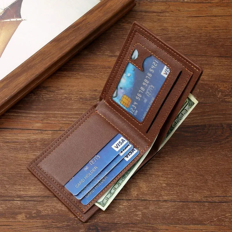 Men’s Slim Foldable Wallet – Coin & Card Holder