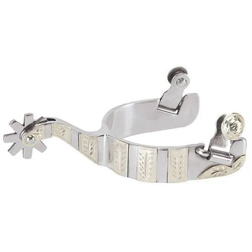 Men's Spurs with Engraved German Silver Trim from Weaver Leather