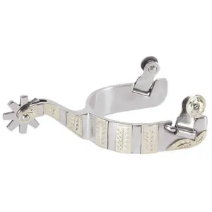 Men's Spurs with Engraved German Silver Trim from Weaver Leather