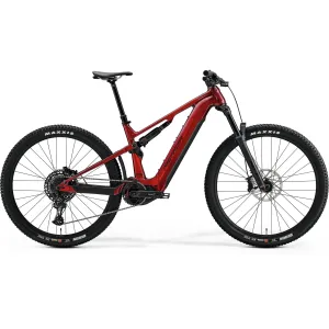 Merida eOne Forty 675 Electric Enduro Bike 750Wh Battery Dark Strawberry (Black)
