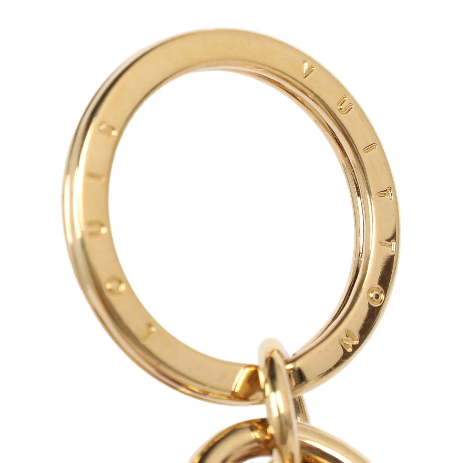 Metal Lambskin Enamel Very Bag Charm Key Holder