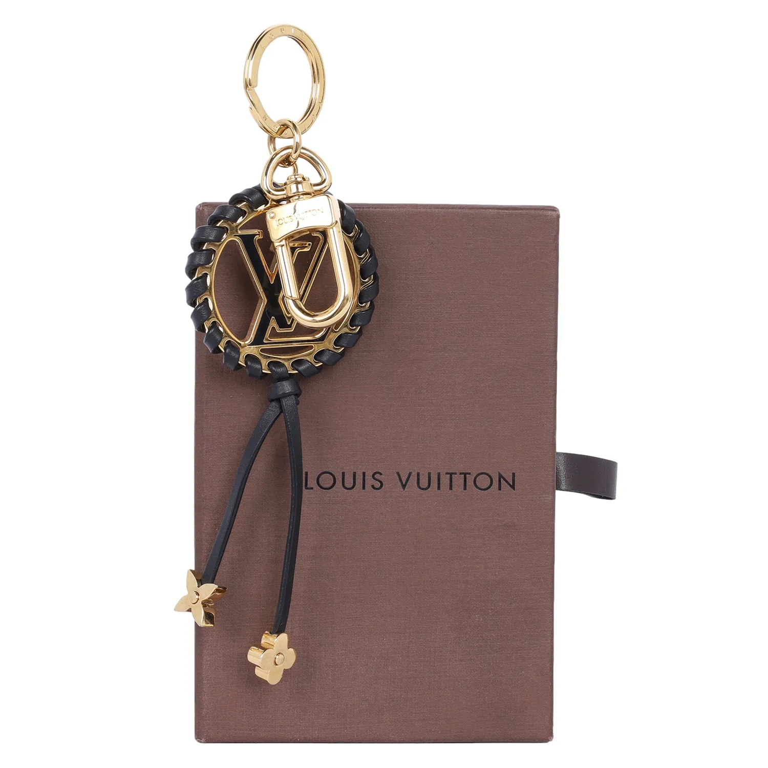Metal Lambskin Enamel Very Bag Charm Key Holder