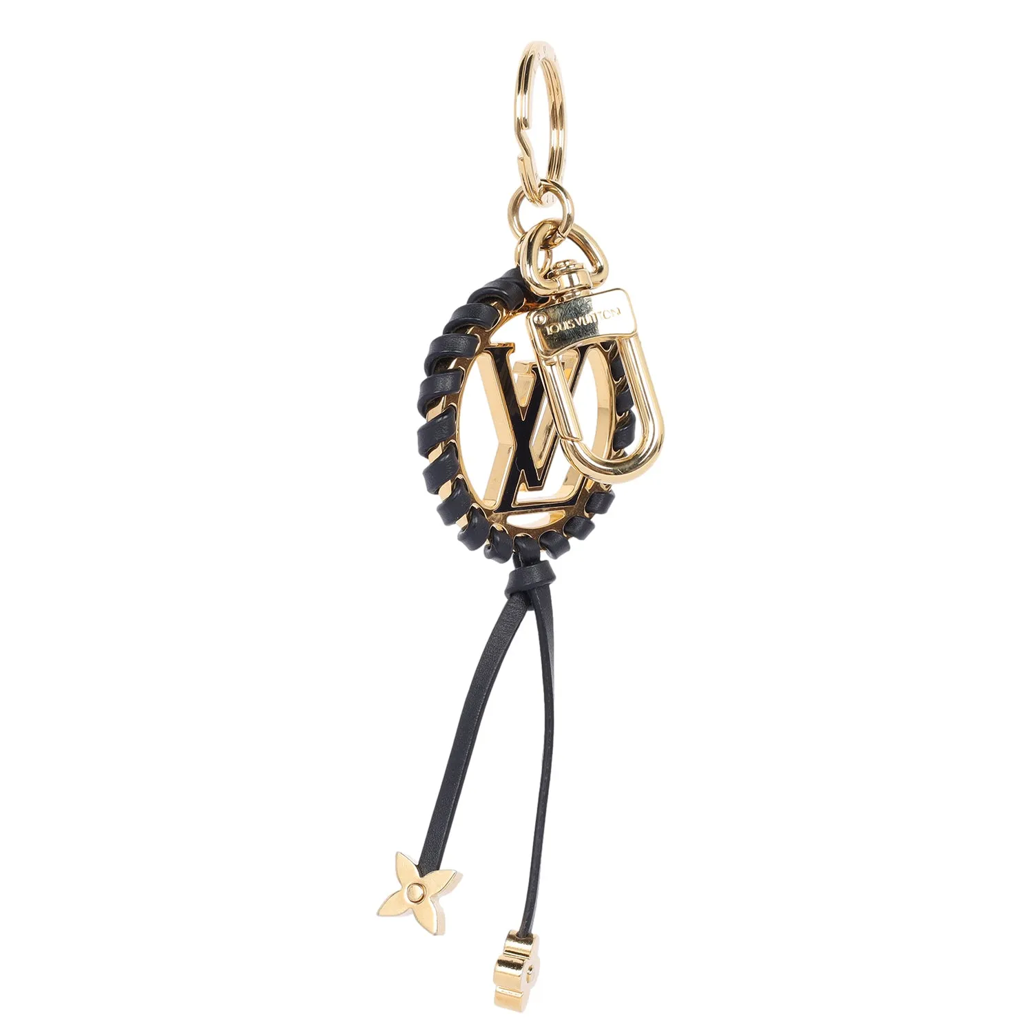 Metal Lambskin Enamel Very Bag Charm Key Holder