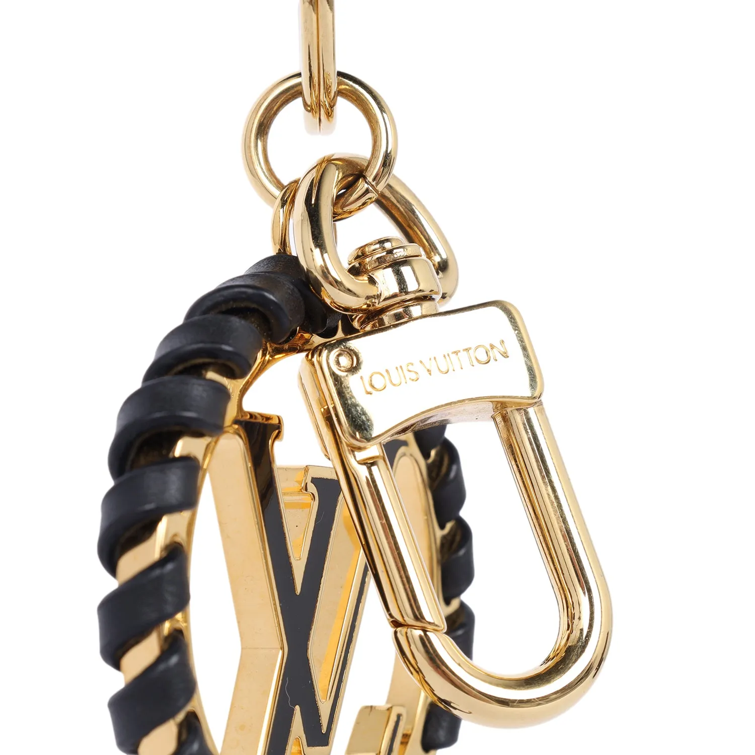 Metal Lambskin Enamel Very Bag Charm Key Holder