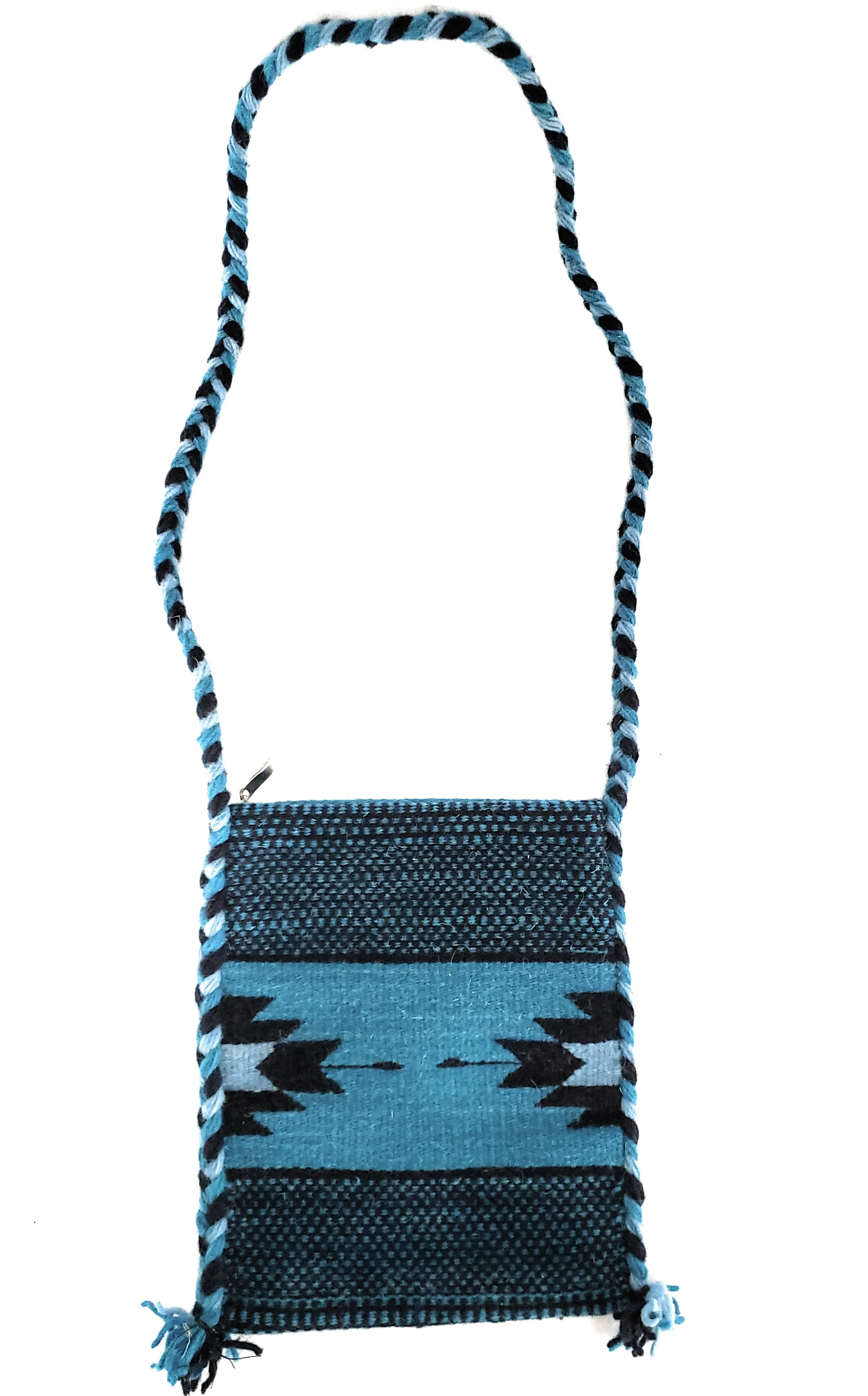 Mexican Shoulder Bag Zapotec Woven Wool Purse Oaxaca Handmade