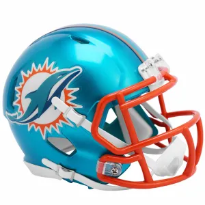 Miami Dolphins UNSIGNED Riddell Flash Authentic Full Size Helmet