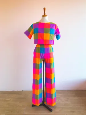Micaela crop top and pants set