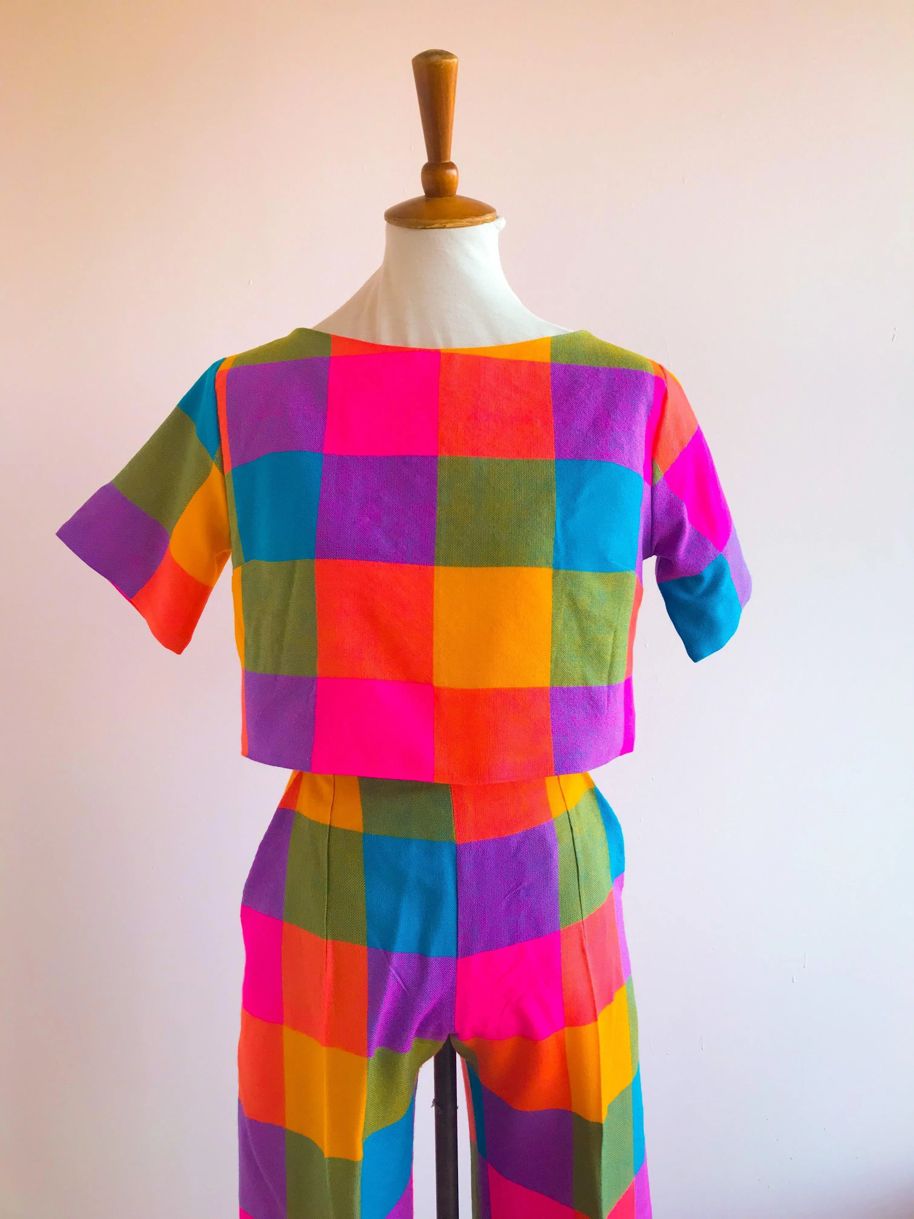 Micaela crop top and pants set