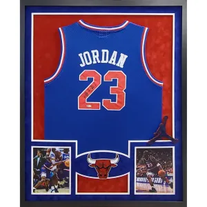 Michael Jordan Autographed Signed Framed All Star Bulls Jersey UPPERDECK UDA