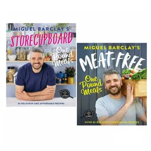 Miguel Barclay 2 Books Collection Set (Meat-Free One Pound Meals,Storecupboard)