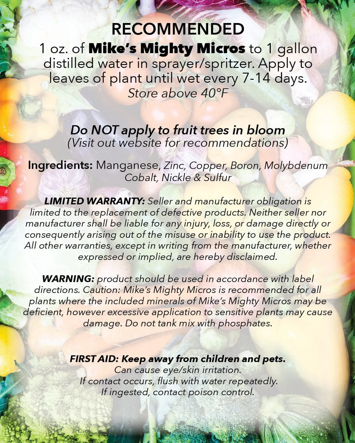 Mike's Mighty Micros Micronutrients Bio-Enhanced Super Concentrate