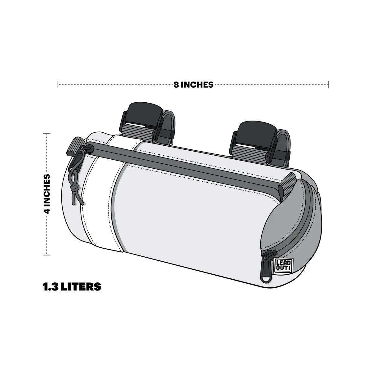 Mini Handlebar Bag White