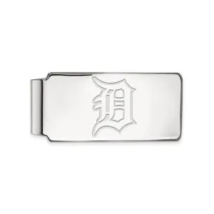 MLB Licensed Sterling Silver Detroit Tigers Money Clip