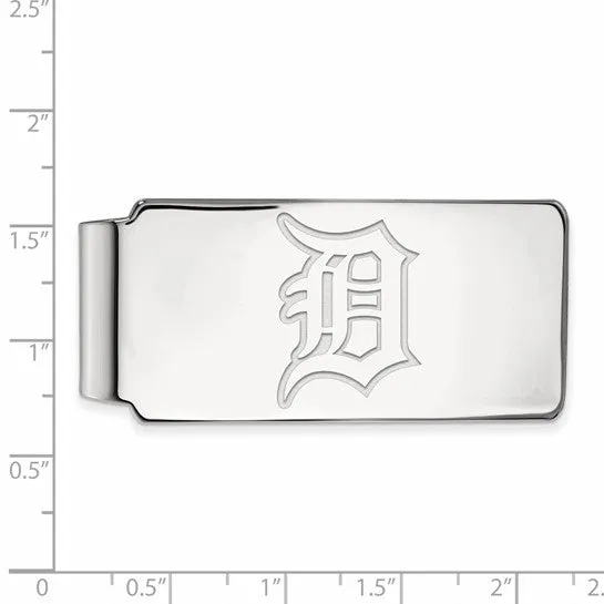 MLB Licensed Sterling Silver Detroit Tigers Money Clip
