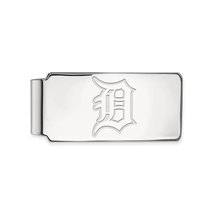 MLB Licensed Sterling Silver Detroit Tigers Money Clip