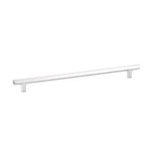 Mod Hex Cabinet Pull Handle - Cabinet Mount - 12" Brass/Polished Chrome