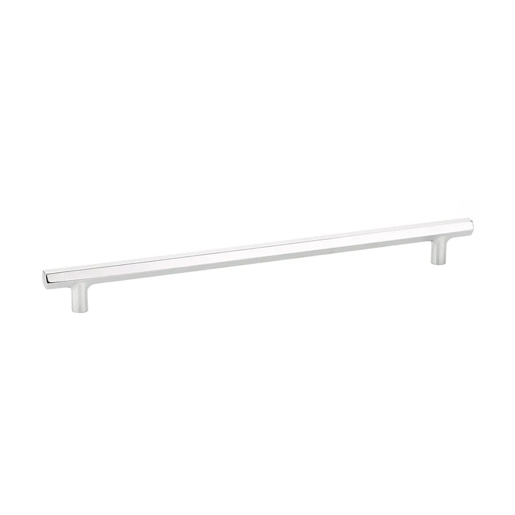 Mod Hex Cabinet Pull Handle - Cabinet Mount - 12" Brass/Polished Chrome
