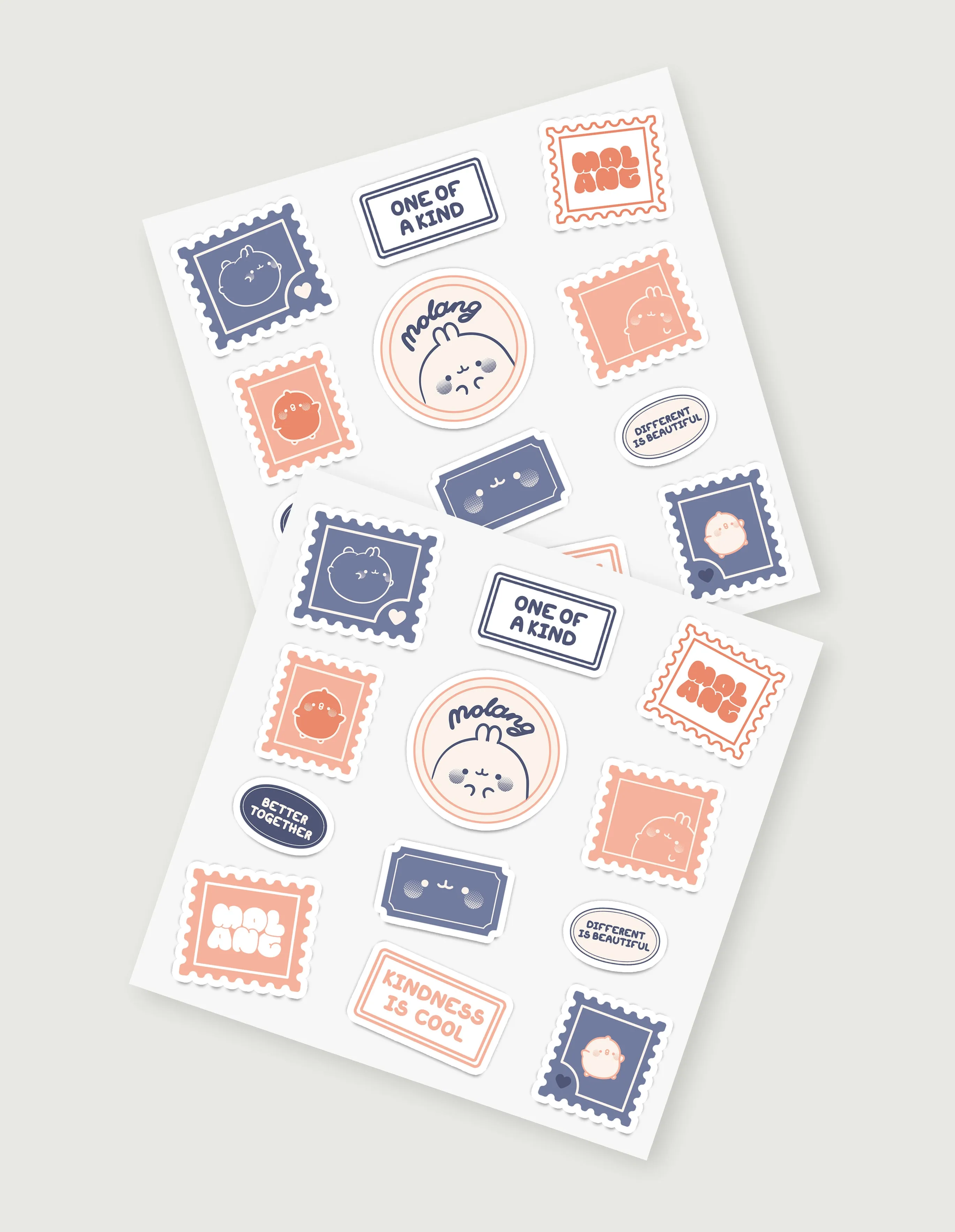 Molang Postal Stickers