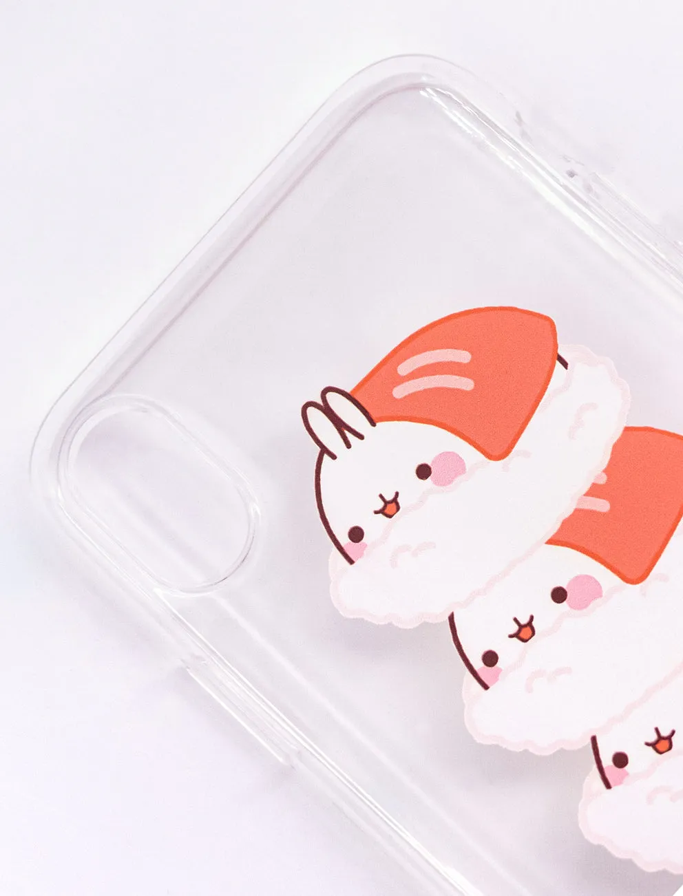Molang Sushi pile Soft Phone Case
