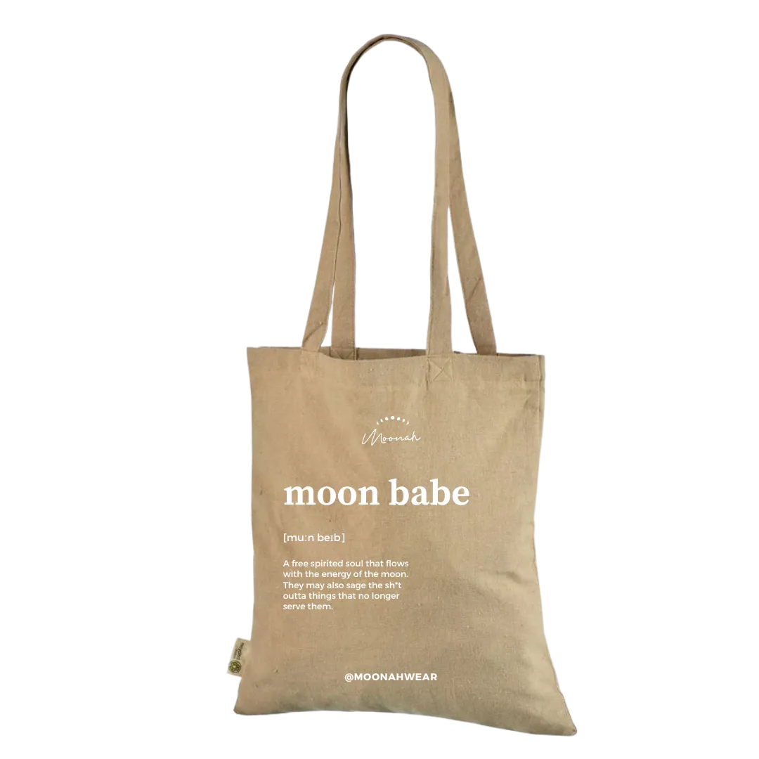 Moon Babe Recycled cotton bag