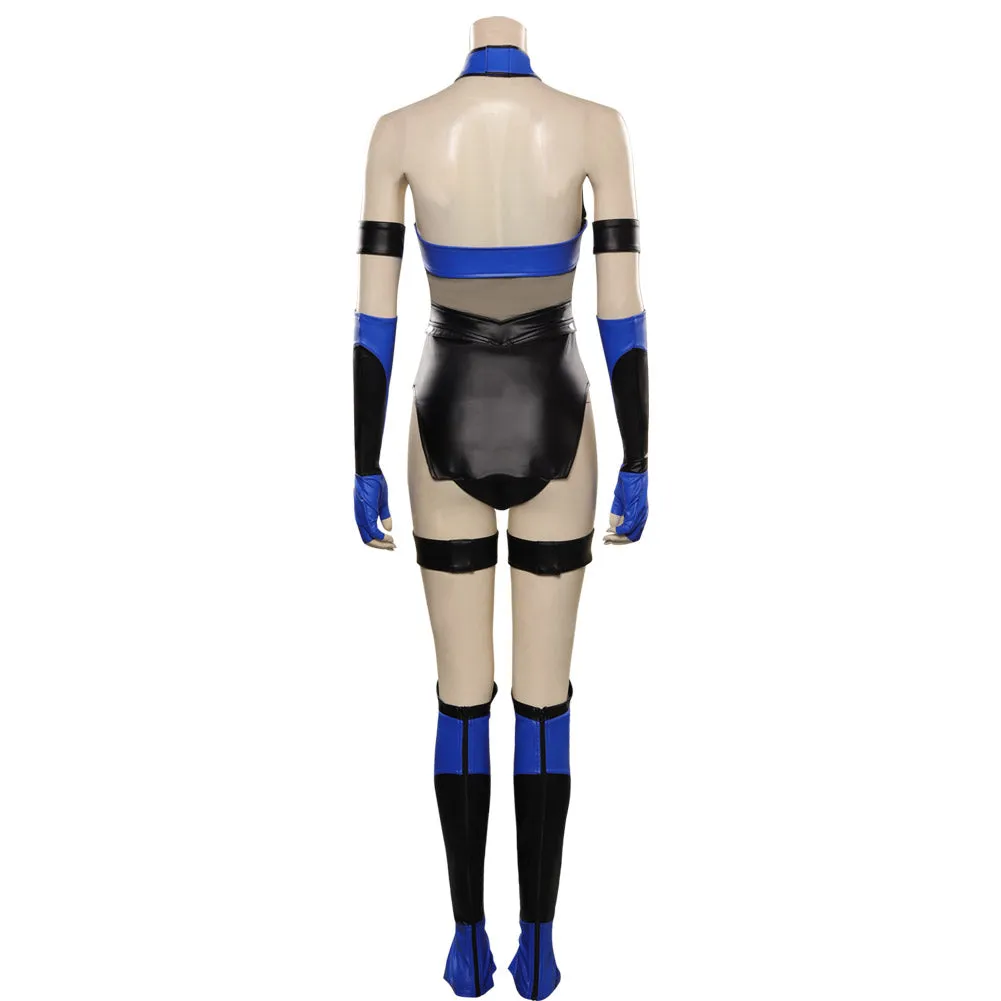 Mortal Kombat 4 Kitana Jumpsuit Outfits Cosplay Costume Halloween Carnival Suit