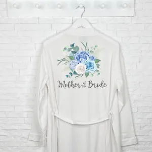 Mother Of The Bride Blue Floral Wedding Dressing Gown