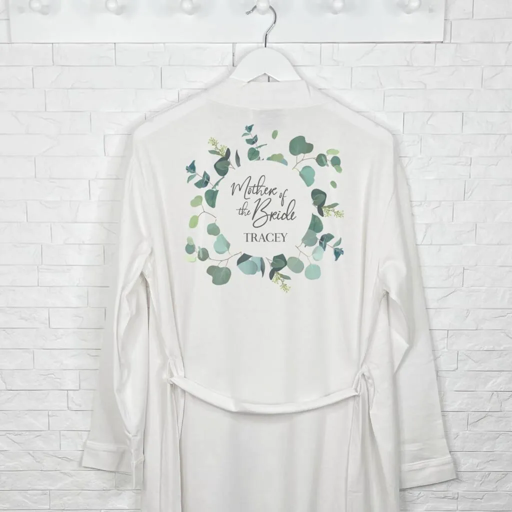 Mother Of The Bride Eucalyptus Wedding Dressing Gown