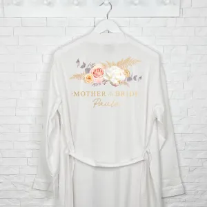 Mother Of The Bride Pampas Floral Wedding Dressing Gown