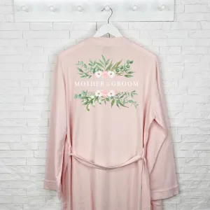 Mother Of The Groom Pink Floral Wedding Dressing Gown