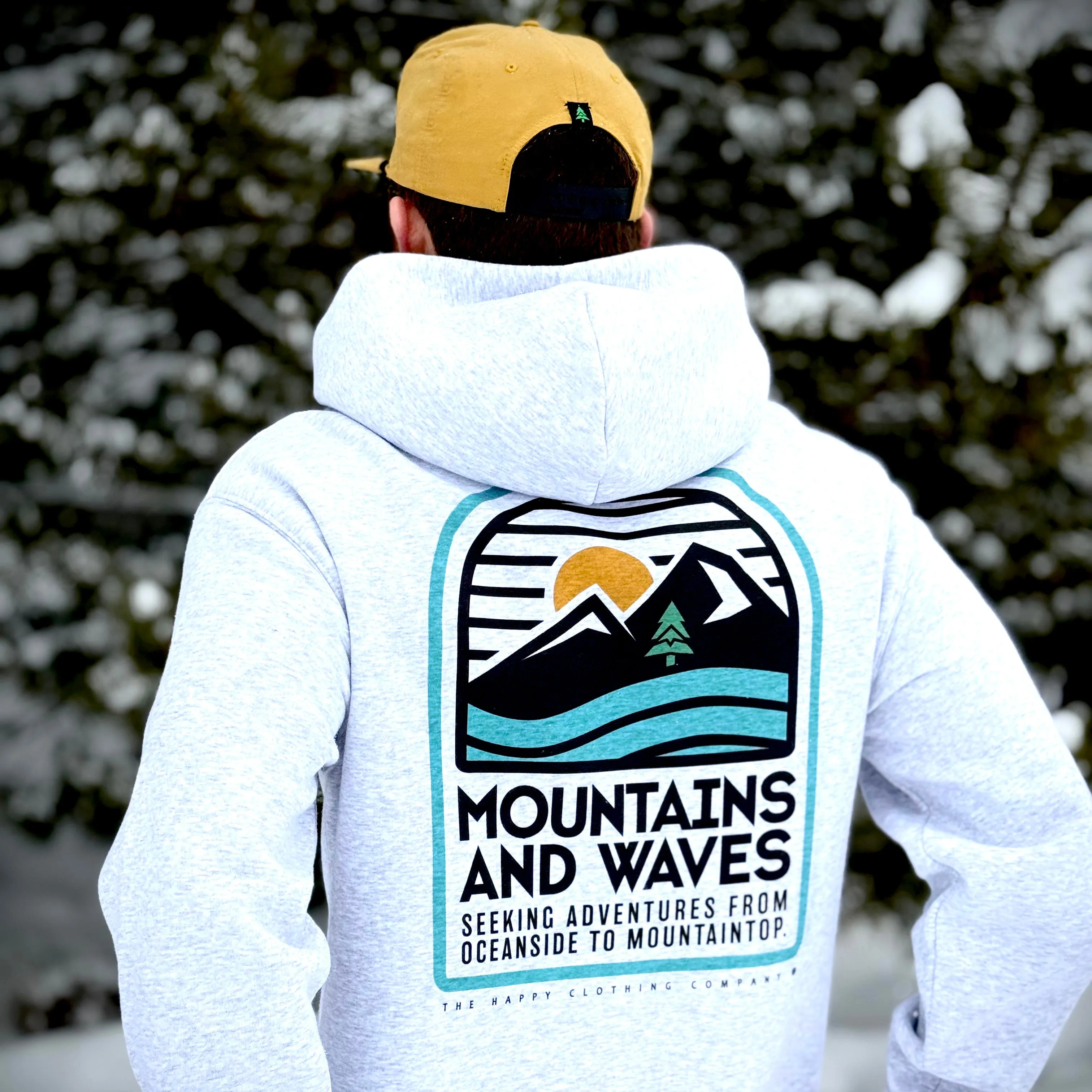 Mountains and Waves Unisex Relaxed Hoodie