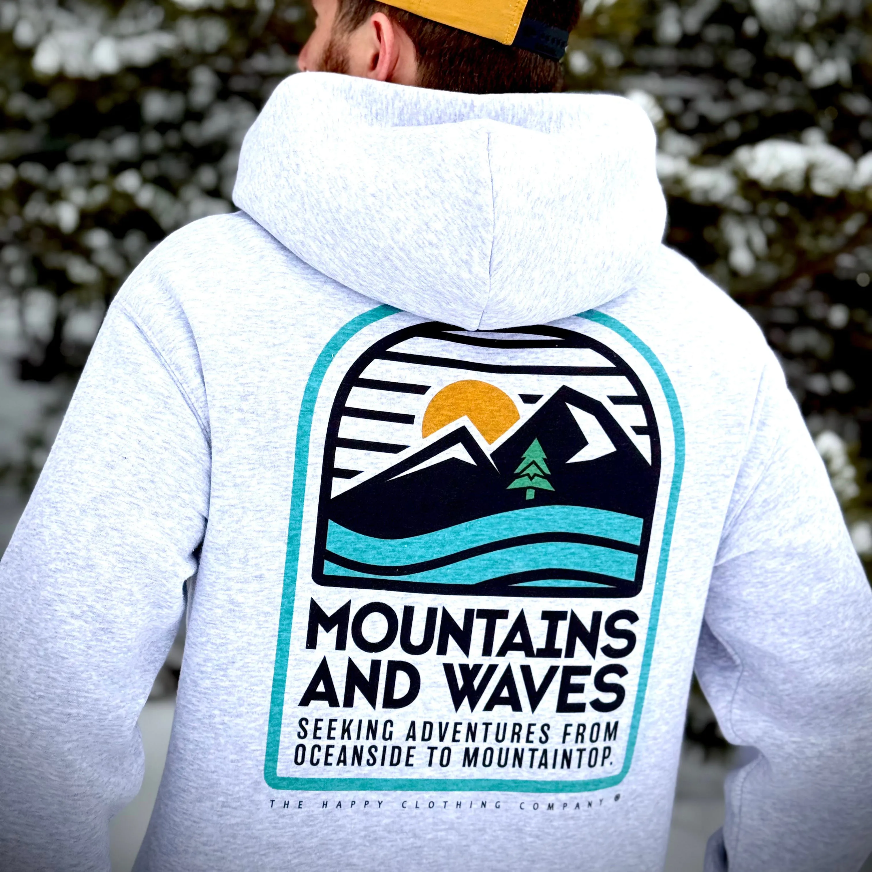 Mountains and Waves Unisex Relaxed Hoodie