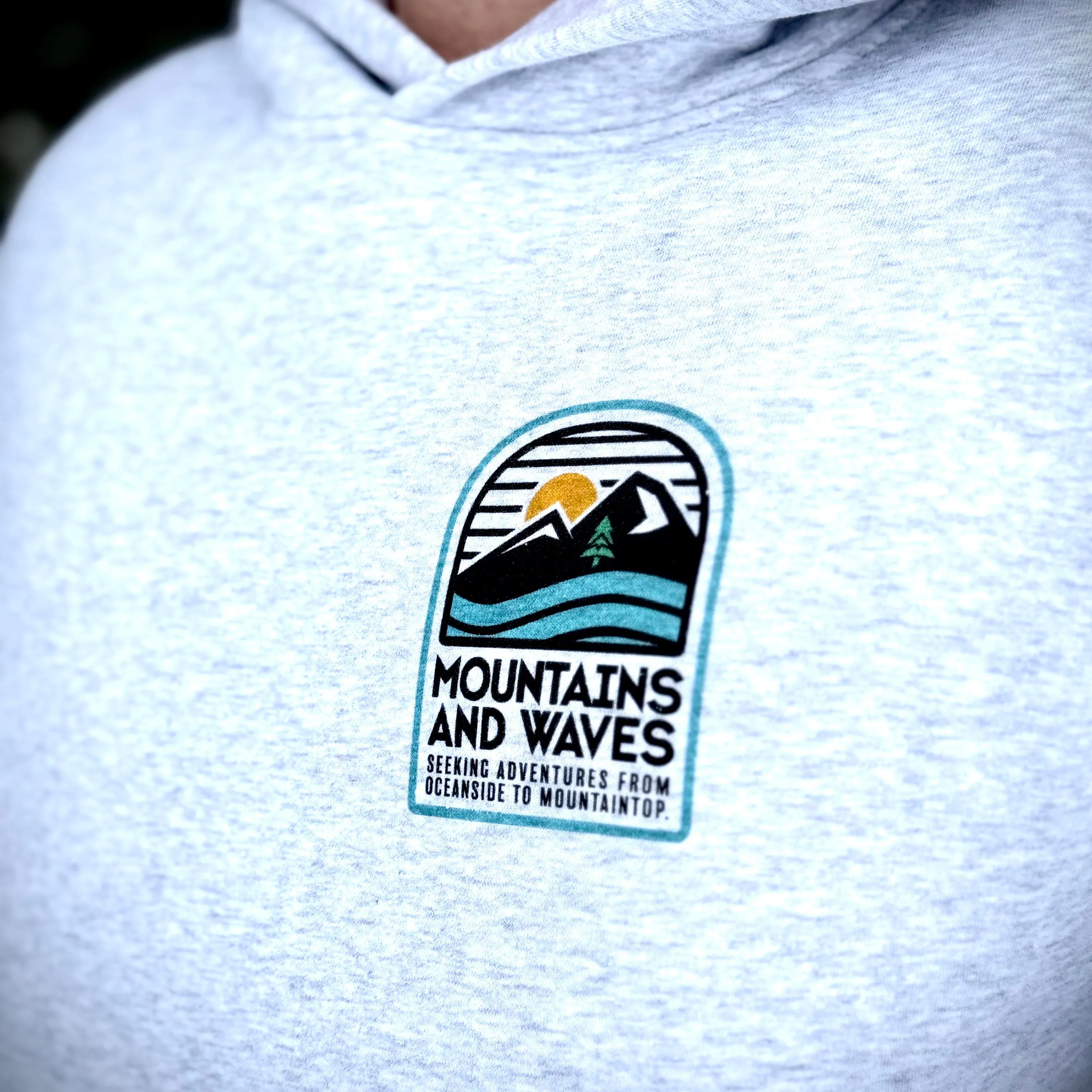 Mountains and Waves Unisex Relaxed Hoodie