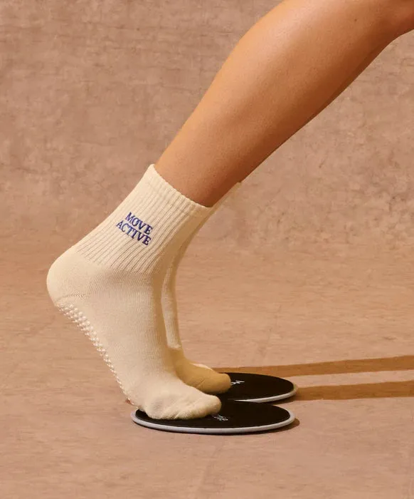 Move Active Grippy Crew Socks