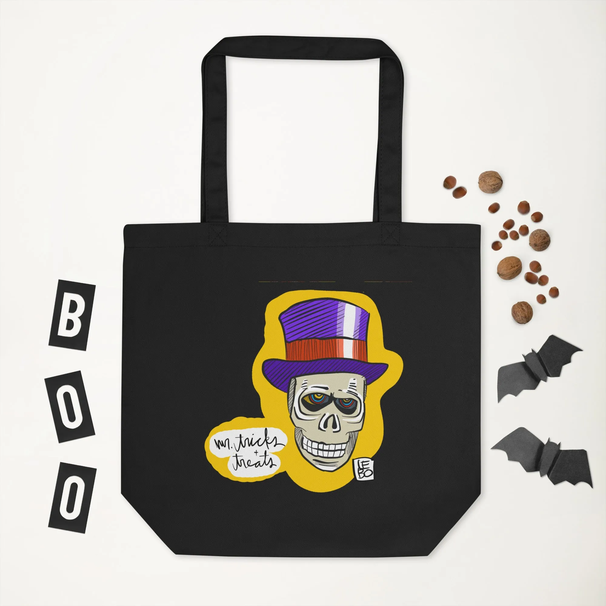 Mr Tricks & Treats Skull - Lebo Eco Tote Bag