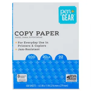 Multipurpose Pen   Gear Copy Paper White (500 Sheets) for Office and School New