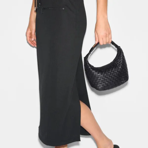 MZ Wallace Mini Woven Hobo in Black