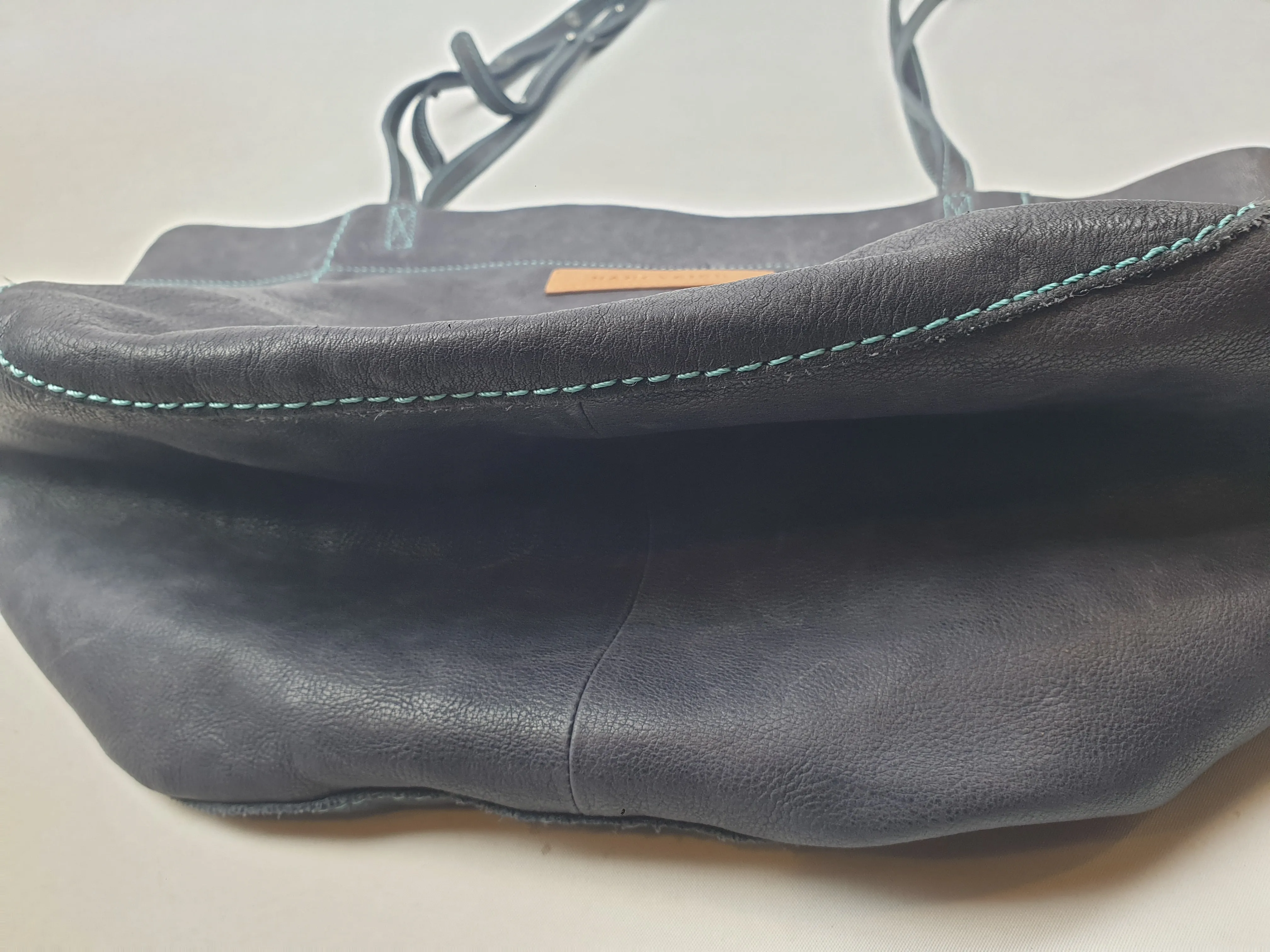 Nancybird dark grey leather bag with adjustable straps