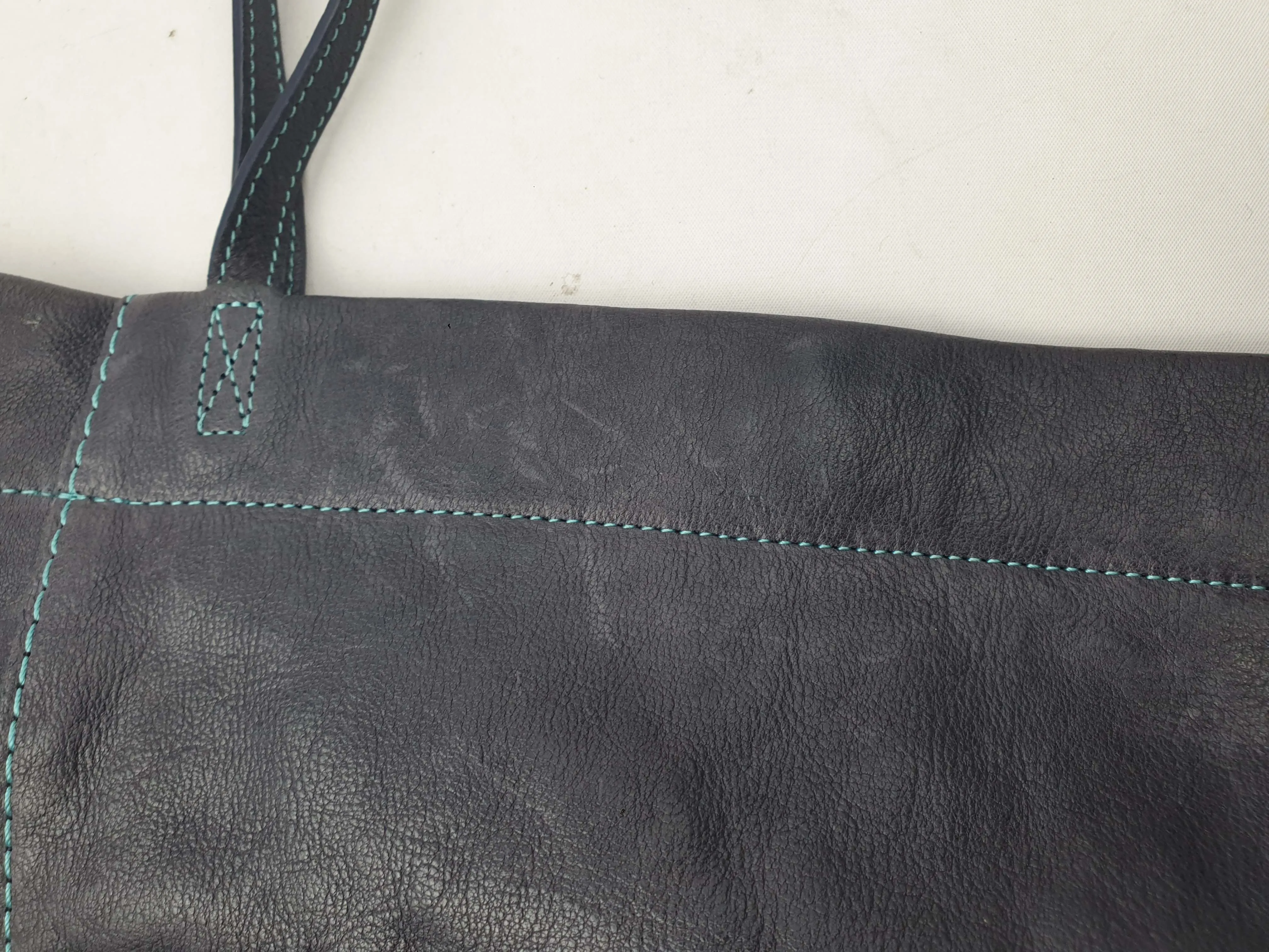 Nancybird dark grey leather bag with adjustable straps