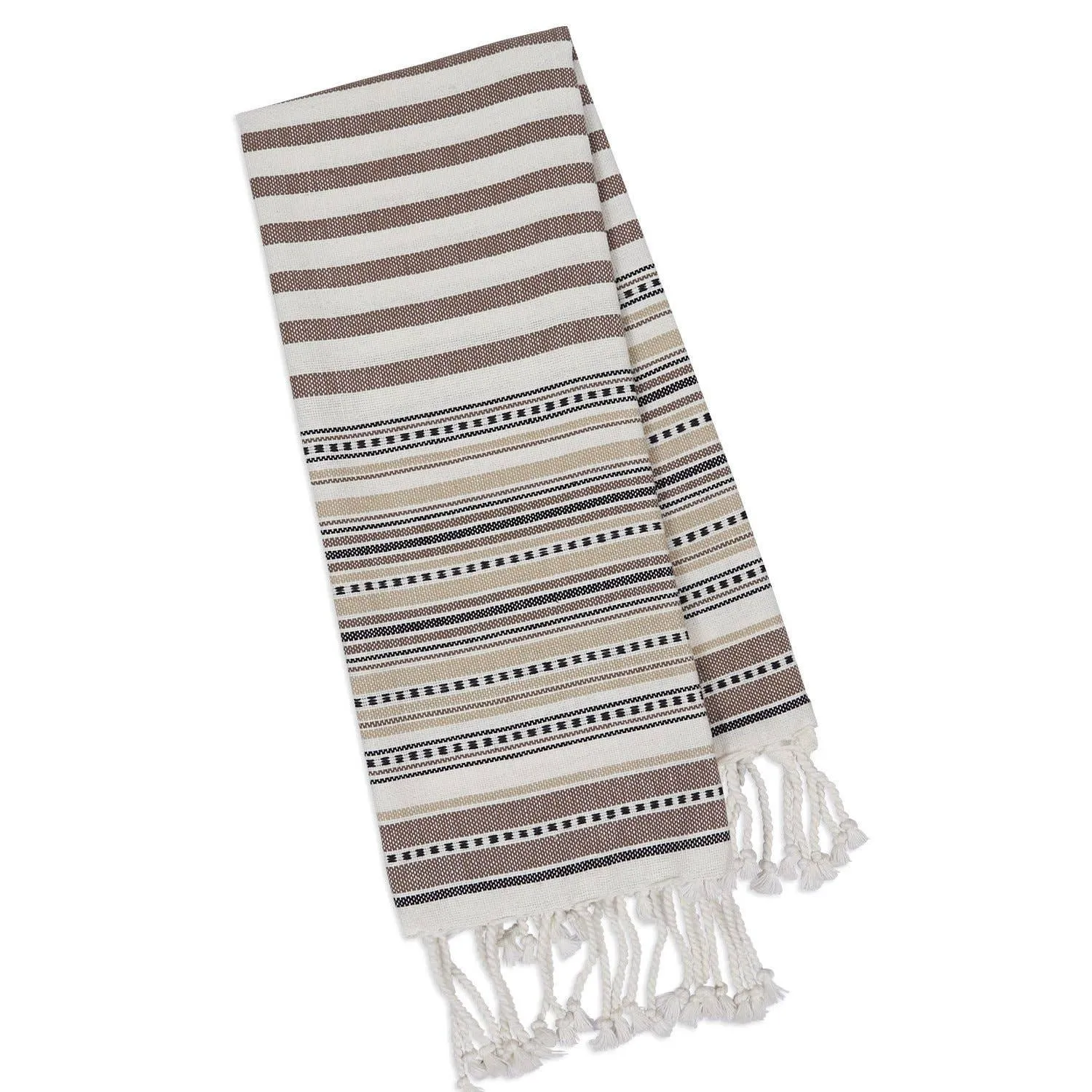 Natural Dobby Border Fouta Kitchen Towel