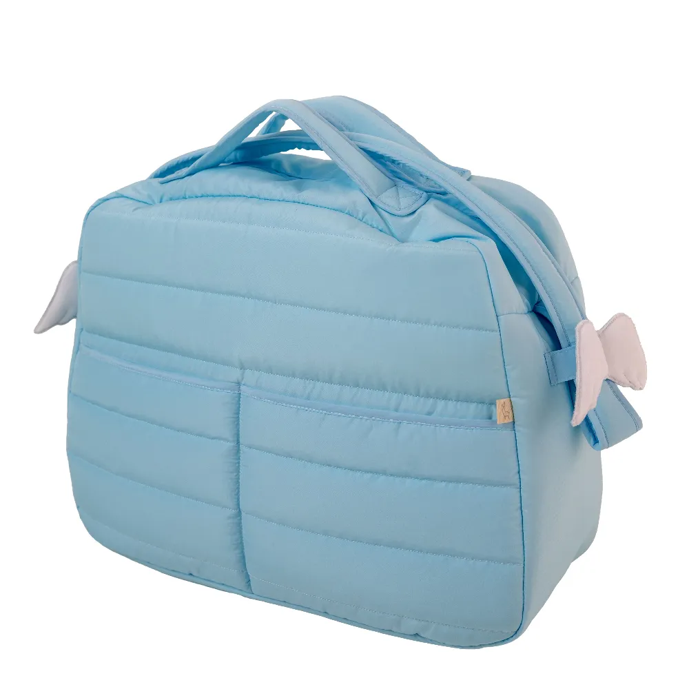 New In Baby Gi Angel Wings Baby Changing Bag in Blue