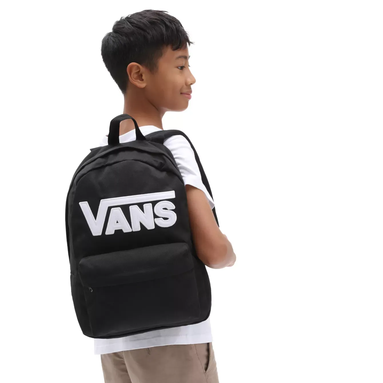 NEW KIDS NEW SKOOL BACKPACK (8-14  YEARS) VANS! BLACK & WHITE