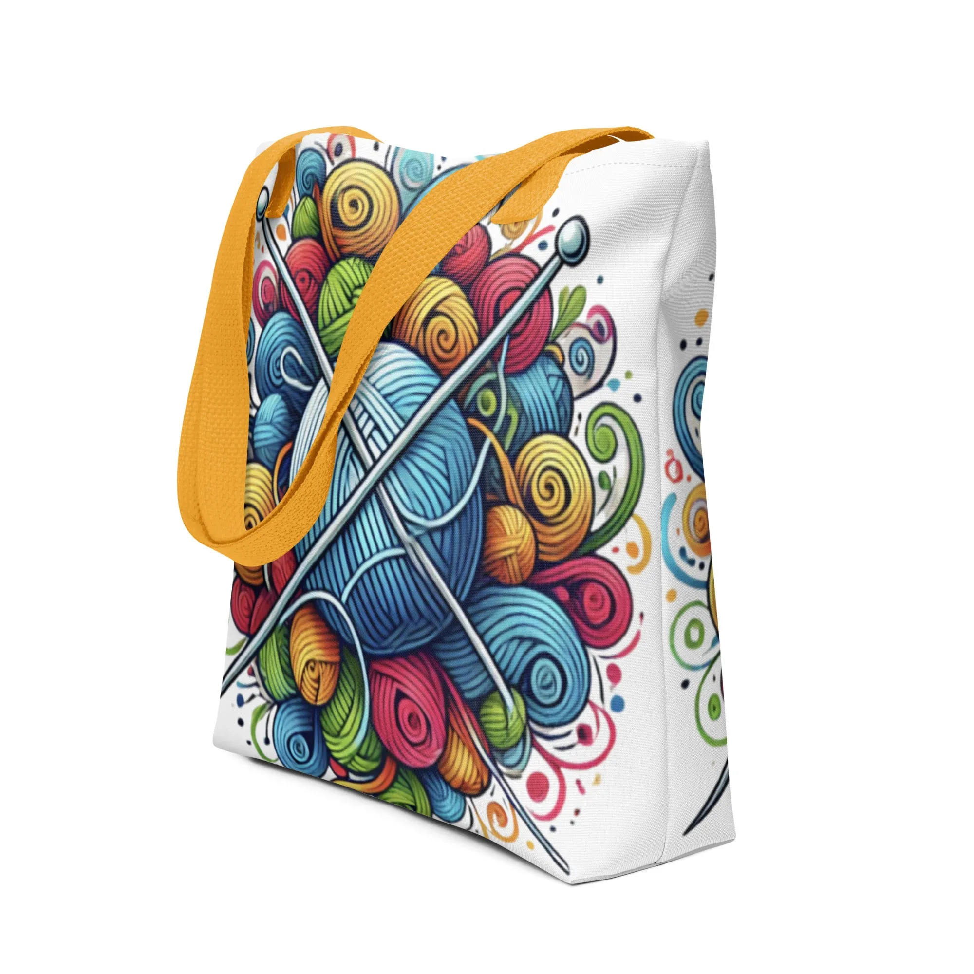 NEW! Tote bag with yarn balls