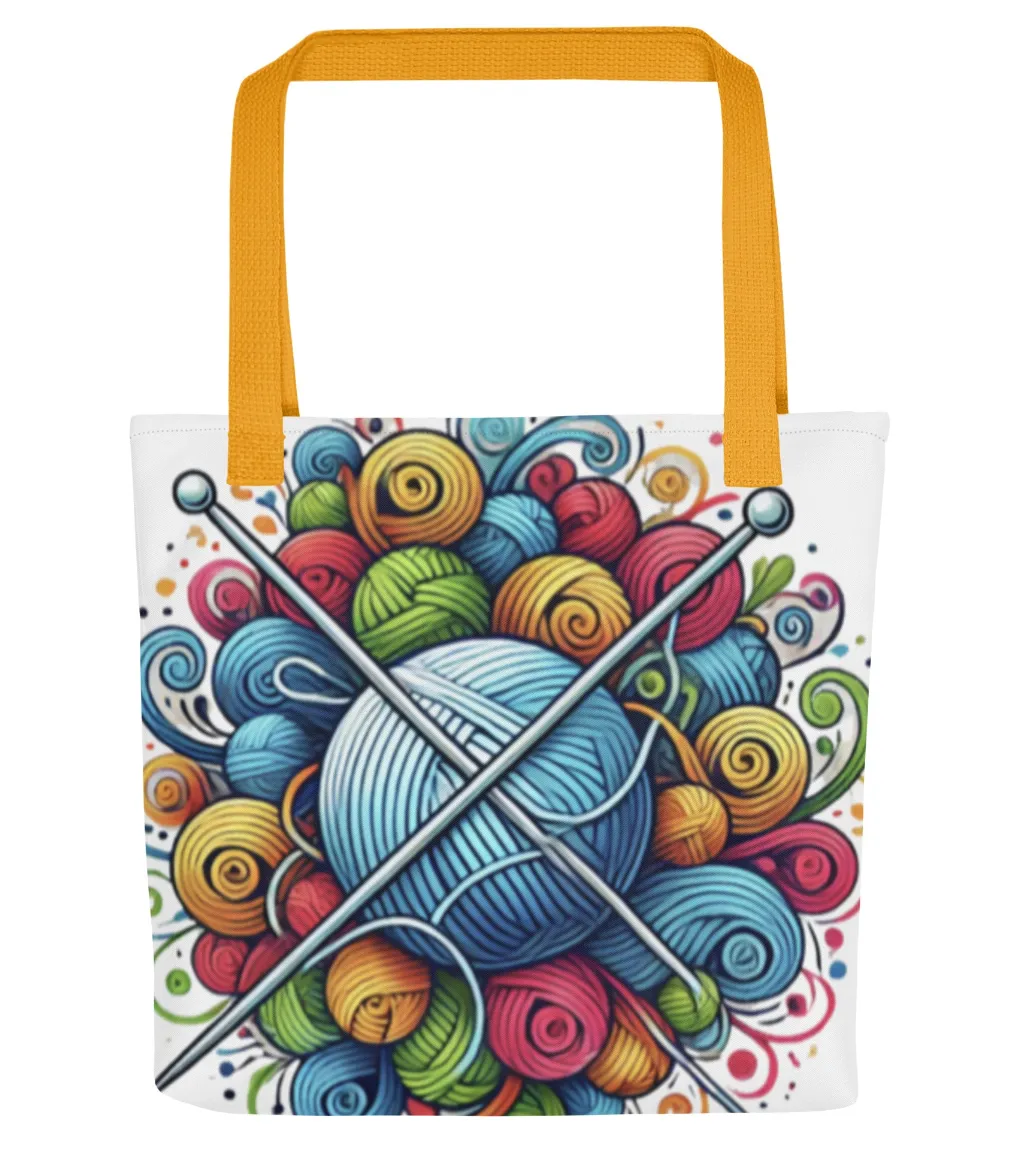 NEW! Tote bag with yarn balls